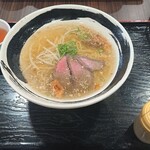 道の駅 村岡ファームガーデン - たじま牛塩ラーメン1,000円