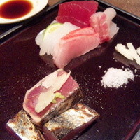 銀座 座屋 - 鰹たたきは塩で