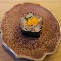 鮨 なんば 日比谷 - いわし巻き。美しい☆