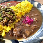 カレースタンド ロムアズ - ・牛スジと飴色玉ねぎのカレー
（JAPANESE BEEF CURRY）