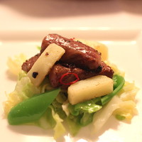 京 静華 - 牛肉の豆鼓炒め　春野菜添え　(2013/04)