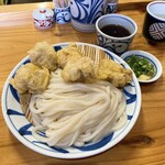 手打うどん はりや - かしわざるうどん