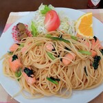パピコ - サーモンと小松菜の和風パスタ（大盛）