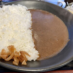 カレー一家 - ご飯は半分にすべきだった