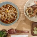 蕎麦心 きりがね - 平日限定 野菜天麩羅と蕎麦