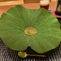 鎌倉 北じま - 蓮の葉の上にはジュレ