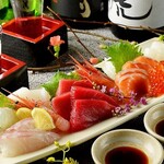 Kaisen To Sushi To Yakitori Koshitsu Izakaya Kuukai - お造り盛り合わせ　3種