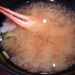 Fukushimaichibataikou - セットの味噌汁（ワタリガニ）