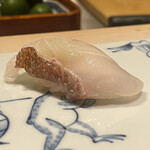 鮨料理 一高 - 真鯛　白醤油