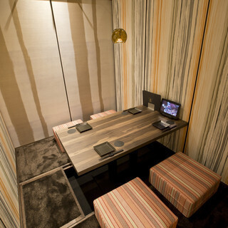 全席個室で落ち着いた空間で宴会