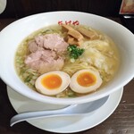 たけや - たけやラーメン(しお味)大盛り