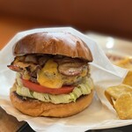 BurgerCafe honohono - ベーコンチーズバーガー