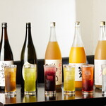 Hiyoshi Nihonshu Iroriya Kingyo - 果実酒は日本酒の蔵を中心に多種オンリスト。若い方も安心、サワー系も準備OK