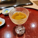 すし 良月 - 鮑の生肝をポン酢で