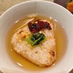 道後温泉 八千代 - 焼きおにぎり茶漬け