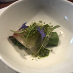 voila - 縞鯵　タラの芽　うるい