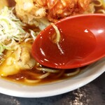 爽亭 - 立ち食いそば屋らしからぬ、ひと手間掛けた南ばんタイプのスープ