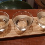 ともえ寿司 - 日本酒飲み比べ