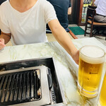 Nakano En - ガスロースターです。立派なジョッキの生ビール旨ーーッ\(//∇//)\