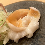 木挽町 とも樹 - 石陰貝。鮮度が良いので裏のモフモフが生きています