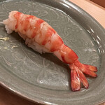 木挽町 とも樹 - 車海老。半レアです。ただただ、甘い！