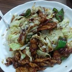 龍盛菜館 - 豚肉とキャベツの甘味噌炒め