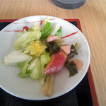 葉菜みずき - ランチ～チキンカツ（800円）のお漬け物