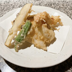 Gimpei - 天ぷら定食（お造り付）天ぷら8種