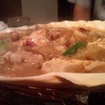 酒盃 - イカゴロの貝焼き