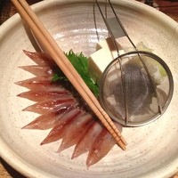 能登金沢の幸 銀座 ふる田 - ホタルイカのしゃぶしゃぶ。味噌がうまい。
