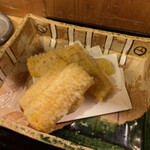 手打ちそば処 淡淡 - トウモロコシの天ぷら 650円
