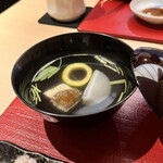 鮨長 - 蕪とズッキーニとカマスのお碗