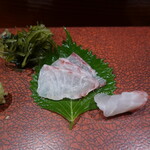 鮨匠 のむら - 白星笛鯛(鹿児島県開聞岳沖産、2.2kg、朝獲れ)背身&腹身