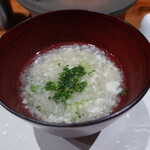 鮨匠 のむら - 摺り卸し大根、目一鯛のアラ&鰹節の出汁のお椀