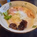 いち井 - 塩らーめん+海老わんたん