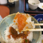 博多魚がし - 見た目は醤油で汚れてしまいましたけど、味は最高！