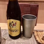 Unagiya - ゑびす瓶ビール(中)