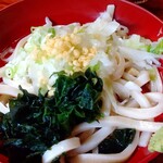 中の茶屋 - 冷やしうどん＋揚げ玉  500円