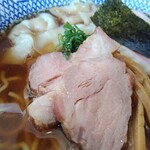 中華そば 薫風 - ワンタン麺＋味付玉子