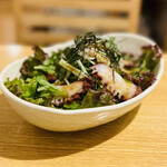 Kikyou - ◎喜蕎サラダはタコが入っていて、地野菜も美味い。