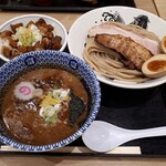 松戸富田製麺 - 特製つけ麺＋炙り肉飯