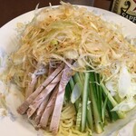 鶏舎 - 冷やし葱そば葱大盛り