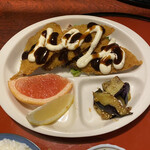 あじ彩 - ソースはトンカツソース？