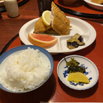 あじ彩 - ご飯も美味しい。