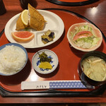 あじ彩 - 松浦あじフライ定食@1280