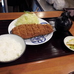 18293216 - 茶美豚ロースカツ定食