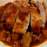 栄夏 - カツカレーのアップ