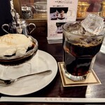 尾道浪漫珈琲 - コーヒーゼリーとアイスコーヒー