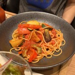 野菜とごはん Uluru - お野菜とベーコンのスパゲティ