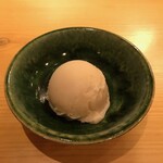 てんぷら 下村 - 白桃シャーベット